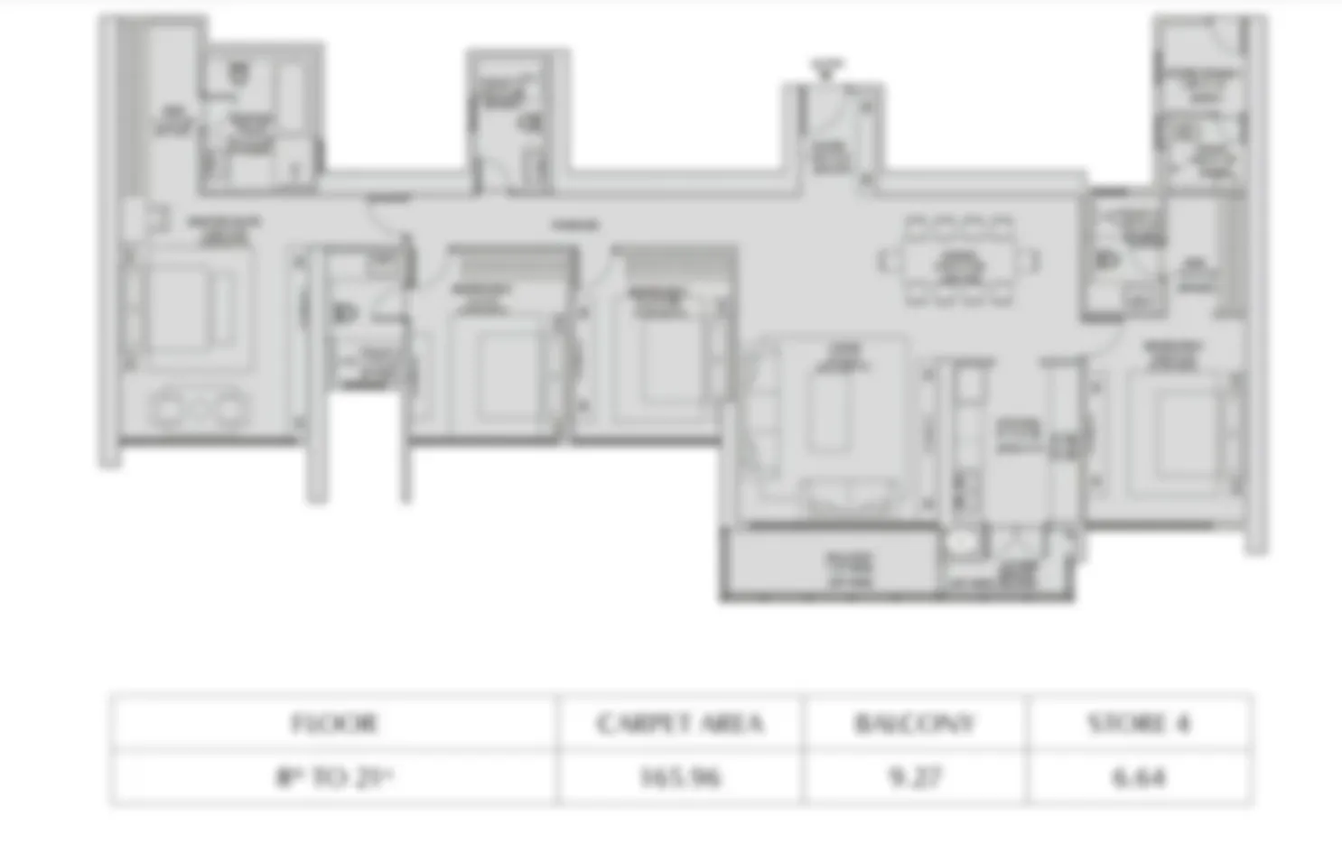 Sattva Mylasandra 2 BHK floor plan, 1,100 – 1,200 sq ft